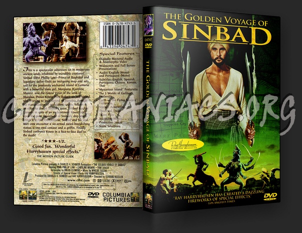 The Golden Voyage Of Sinbad dvd cover