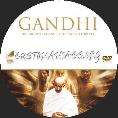 Gandhi dvd label