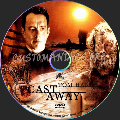 Cast Away dvd label