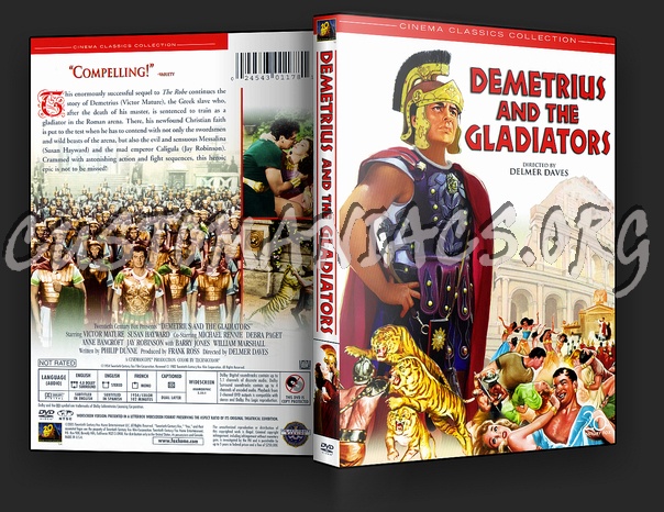 Demetrius and the Gladiators dvd cover