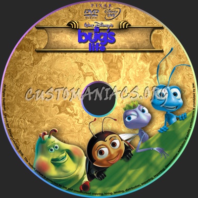A Bug's life dvd label