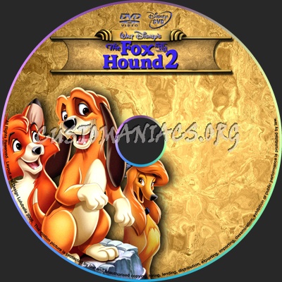 Fox and the Hound 2 dvd label