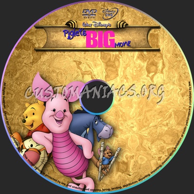 Piglets Big Movie dvd label