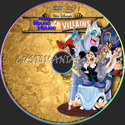 Mickey's House of Villains dvd label