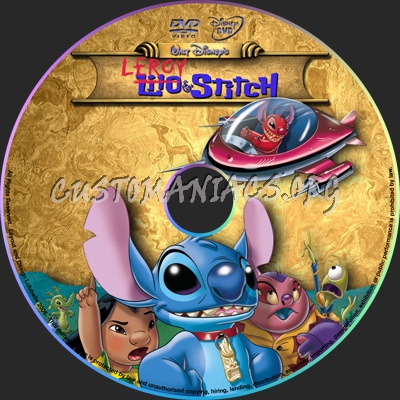 Leroy and Stitch dvd label