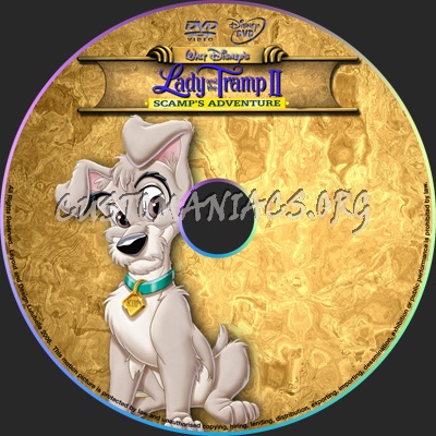 Lady and the Tramp 2 dvd label