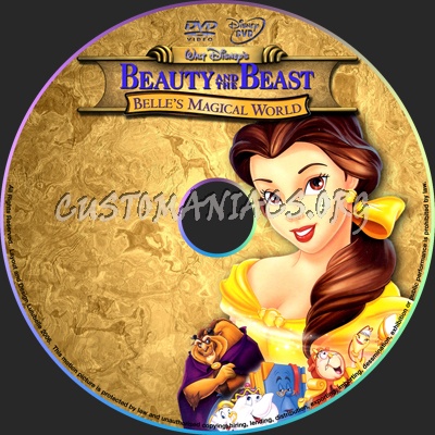 Beauty and the Beast magical world dvd label