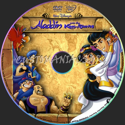 Aladdin and the King of thieves dvd label