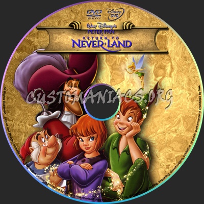 Peter Pan 2 dvd label