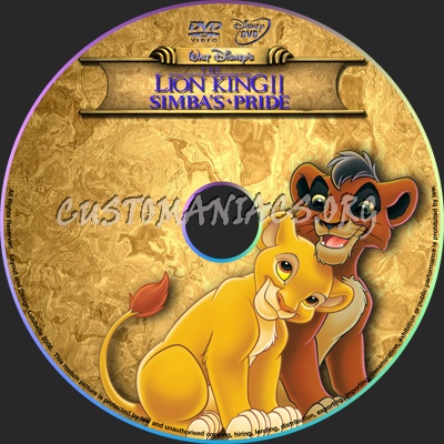 The Lion King 2 dvd label