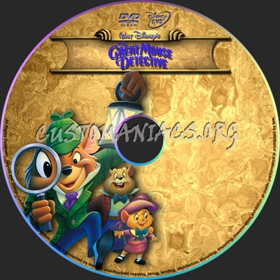 The Great Mouse Detective dvd label