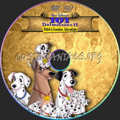 101 Dalmatians 2 dvd label