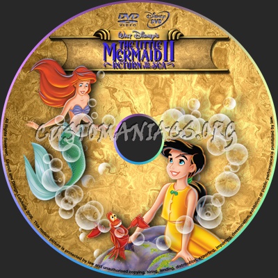 Little Mermaid 2 dvd label