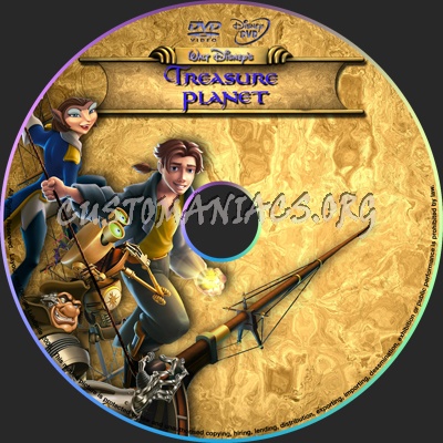 Treasure Planet dvd label