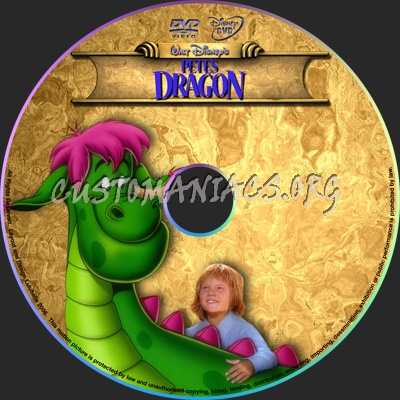Petes Dragon dvd label