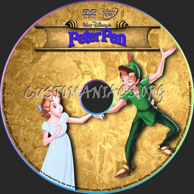 Peter Pan dvd label