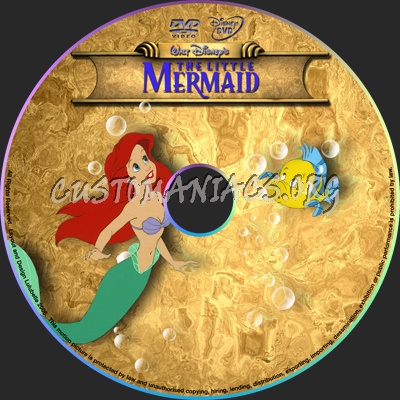 Little Mermaid dvd label