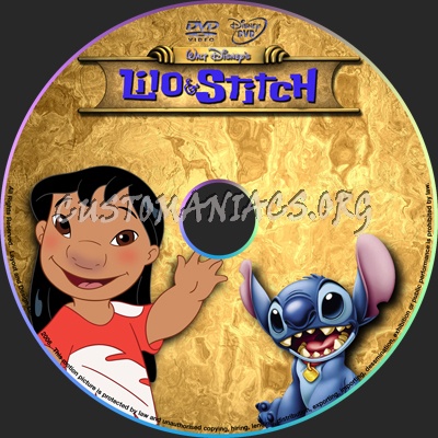 Lilo and Stitch dvd label