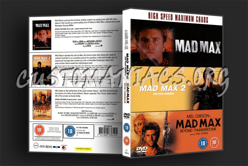 Mad Max Trilogy dvd cover