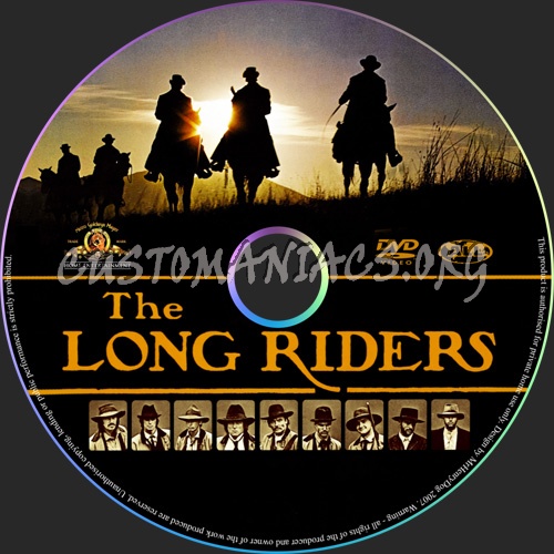 The Long Riders dvd label