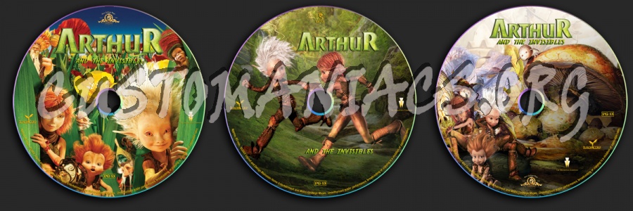 Arthur And The Invisibles dvd label