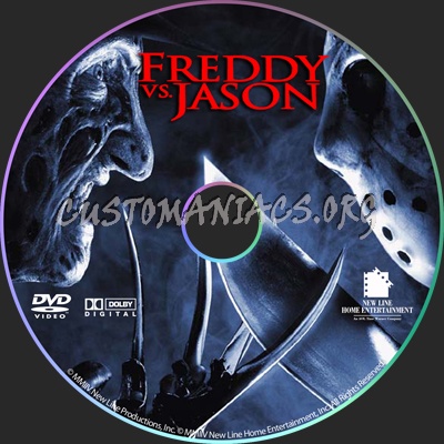 Freddy VS Jason dvd label