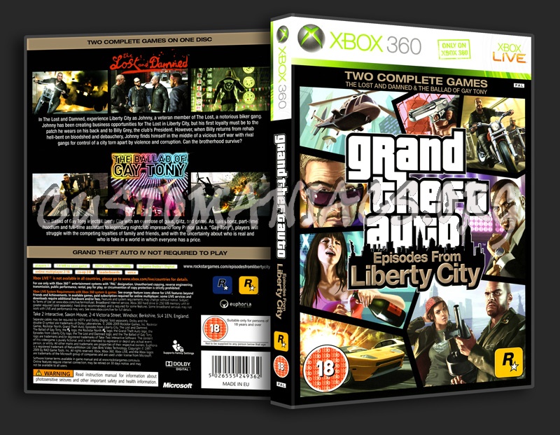 Grand Theft Auto - Episodes From Liberty City dvd cover