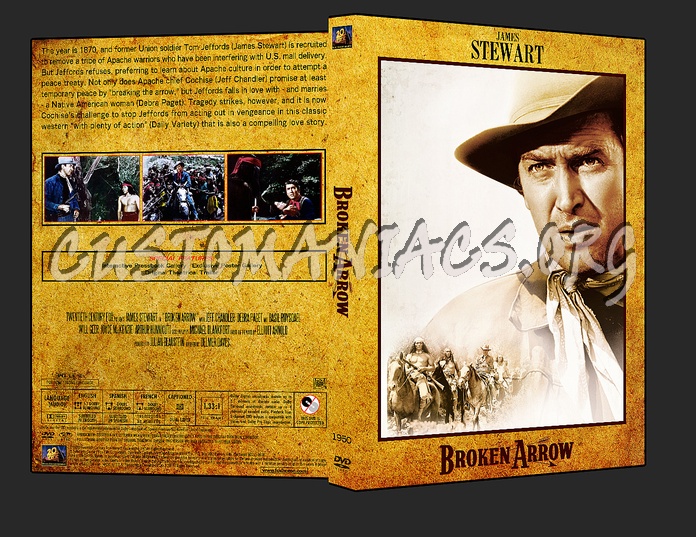Western Collection - Broken Arrow 1950 dvd cover