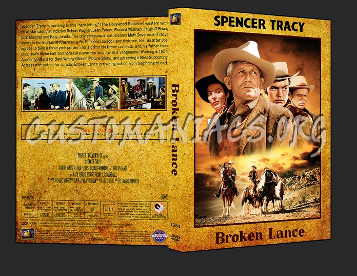 Western Collection - Broken Lance 1954 dvd cover