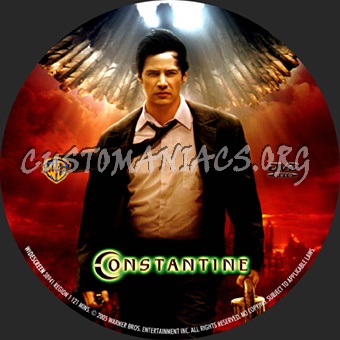 Constantine dvd label