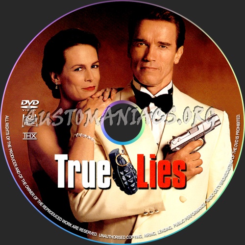 True Lies dvd label