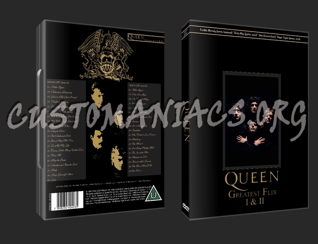 Queen - Greatest Flicks 1 & 2 dvd cover
