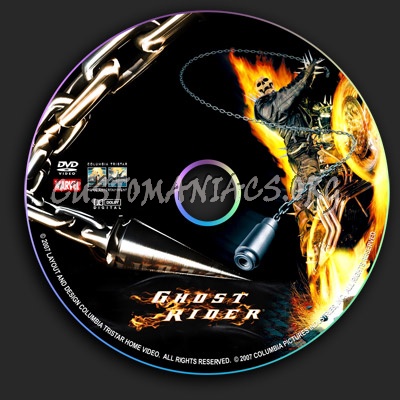 Ghost Rider dvd label