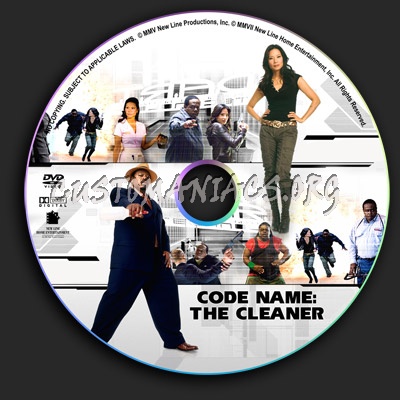 Code Name - The Cleaner dvd label