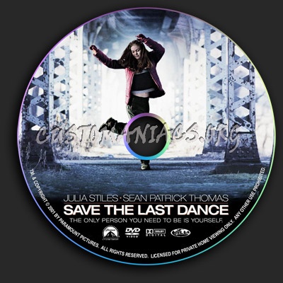 Save The Last Dance dvd label