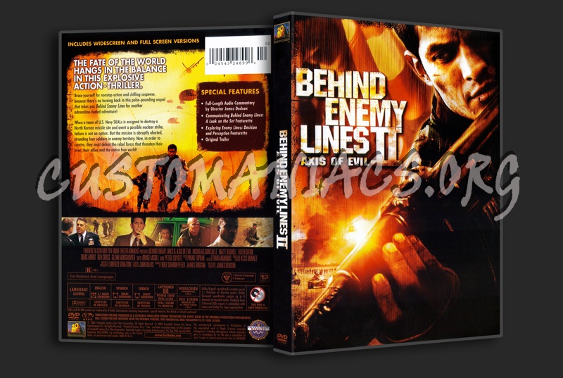Behind Enemy Lines 2 dvd cover