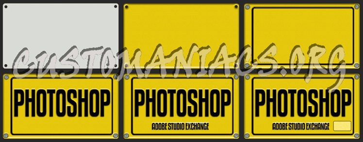 Photoshop Number Plate 