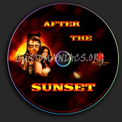 After the Sunset dvd label