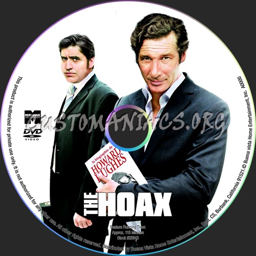 The Hoax dvd label