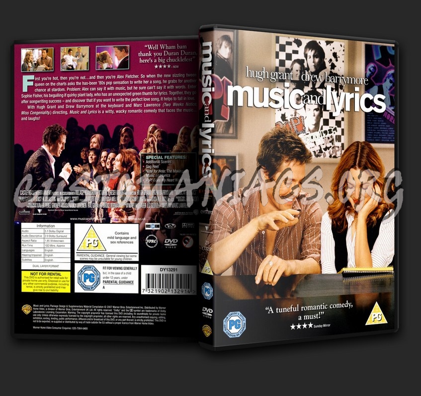Music And Lyrics dvd cover