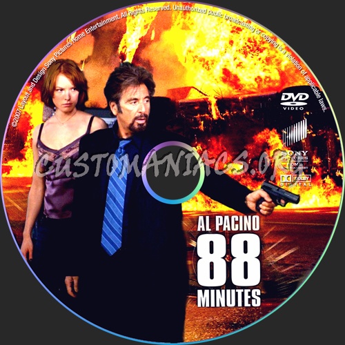 88 Minutes dvd label