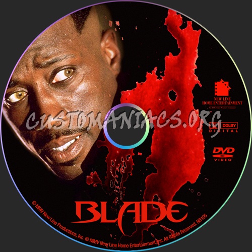 Blade dvd label