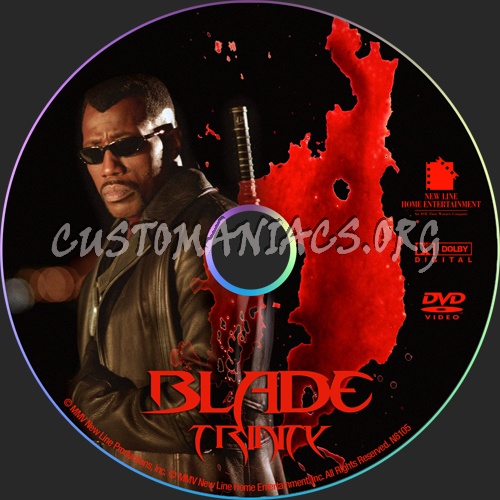 Blade Trinity dvd label