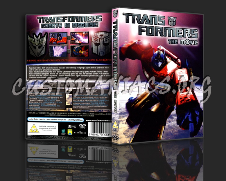 Transformers The Movie (1986) dvd cover