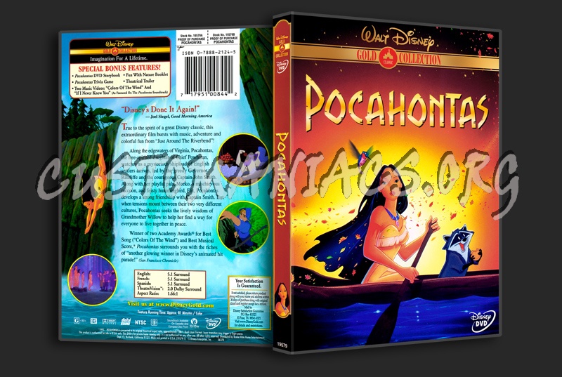 Pocahontas dvd cover