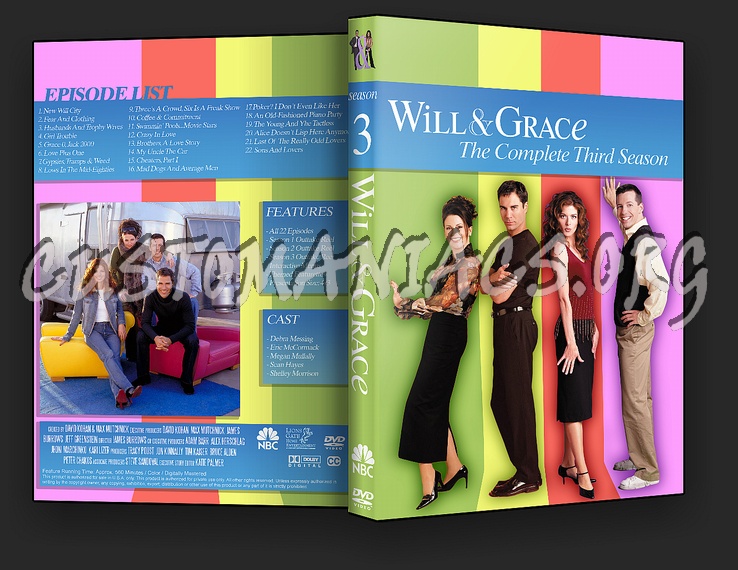 Will & Grace Season 1-8 dvd cover