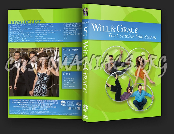 Will & Grace Season 1-8 dvd cover