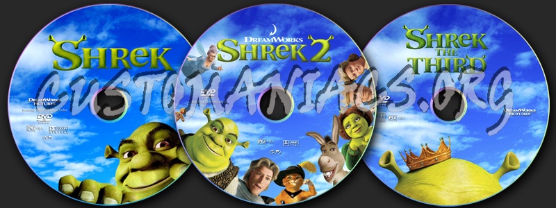 Shrek dvd label