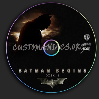 Batman Begins dvd label