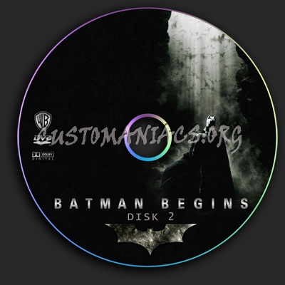 Batman Begins dvd label